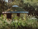 Handcrafted Roundhouse on a Rural Glampsite near Weston Longville, Norfolk, England